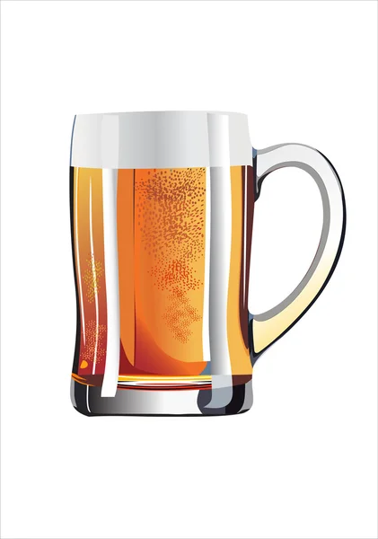 Mug of beer — Stock Vector