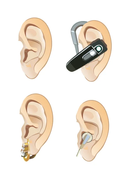 Vettore dell'orecchio — Vettoriale Stock