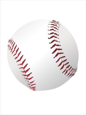 Baseball ball isolated on white background clipart