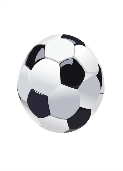 Футбол изолирован на белом — стоковый вектор