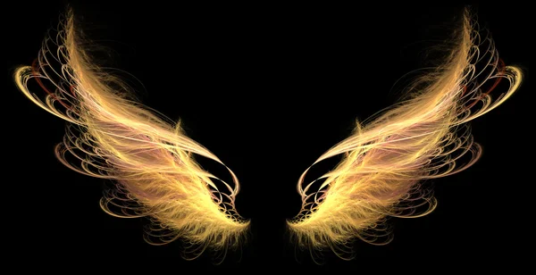 Крылья (огонь, демон ) — стоковое фото