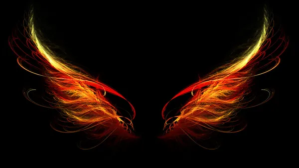Адские крылья — стоковое фото
