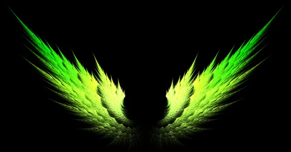 Zielone skrzydła ostry — Zdjęcie stockowe