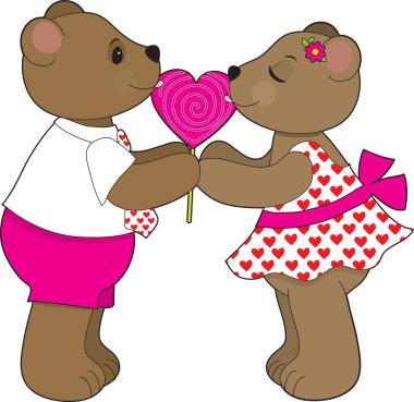 Lollipop Bears clipart