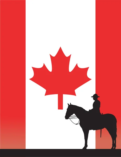 Kanadensiska mountie — Stock vektor