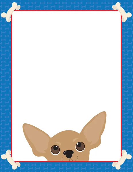 Chihuahua Frame — Stock Vector