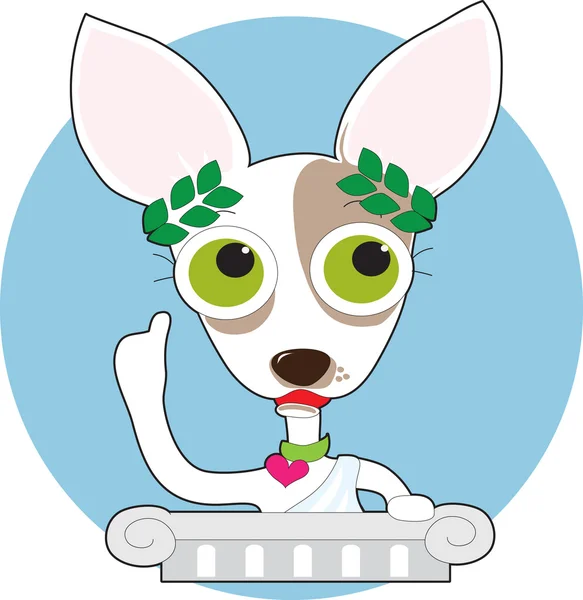 Chihuahua Filosofo — Vettoriale Stock