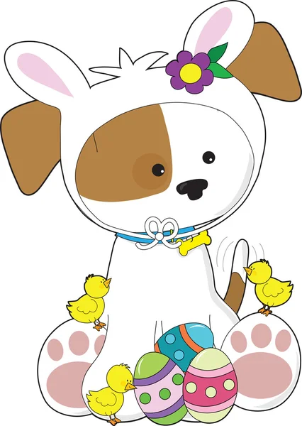 Lindo cachorro de Pascua — Archivo Imágenes Vectoriales