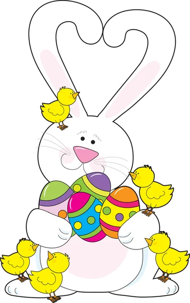Easter bunny kärlek — Stock vektor