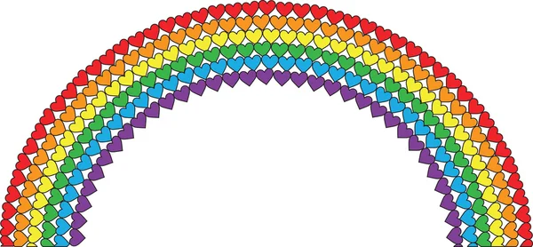 Heart Rainbow — Stock Vector