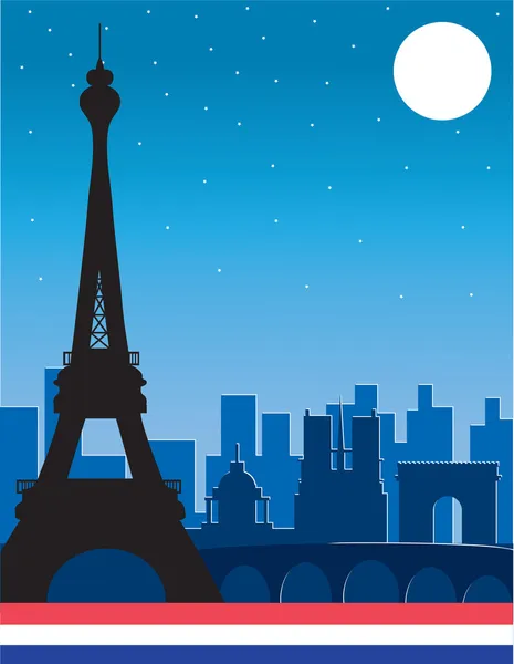 パリの背景 — ストックベクタ
