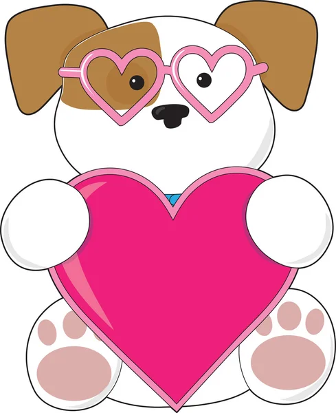 Puppy Love Sunglasses — Stock Vector