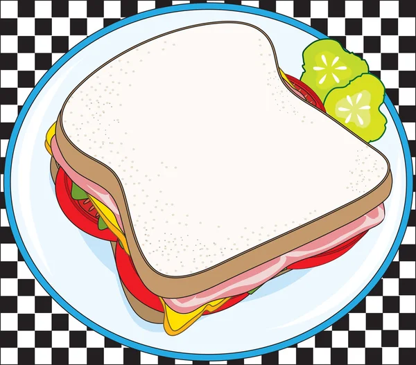 サンドイッチ — ストックベクタ