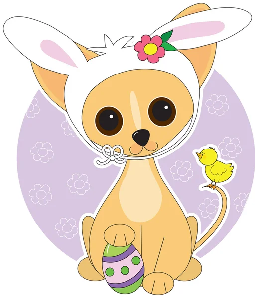 Chihuahua Easter — Stock Vector
