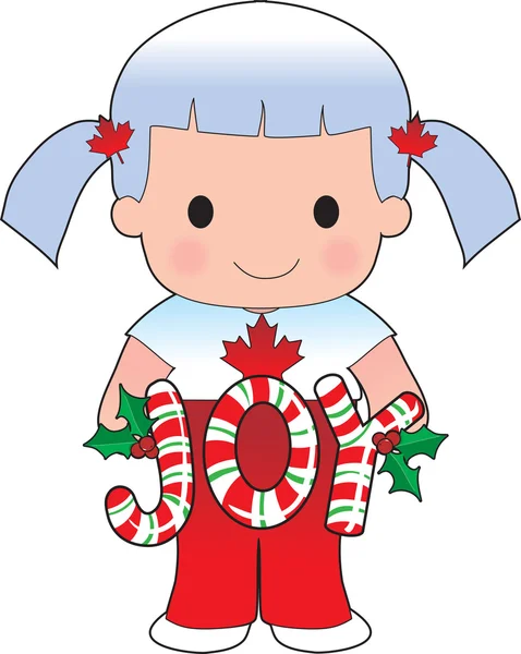 Poppy Canadese Kerstmis — Stockvector