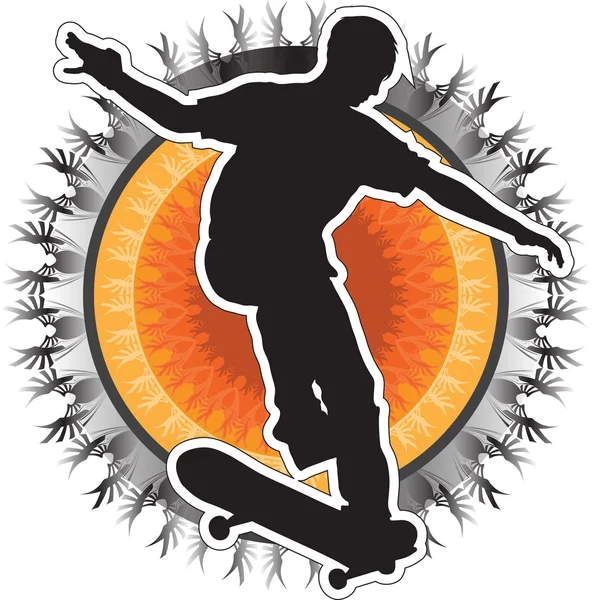 Skateboarder σχεδιασμού — Διανυσματικό Αρχείο