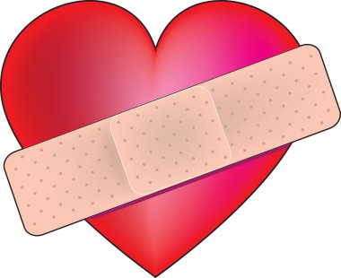 Heart band Aid clipart