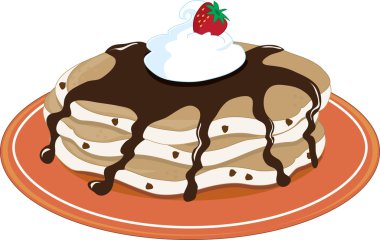 Pancakes Chocolate clipart