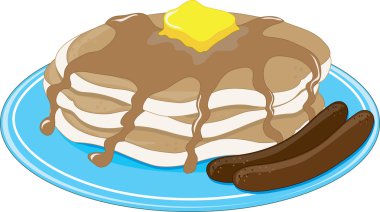 Pancakes Sausage clipart