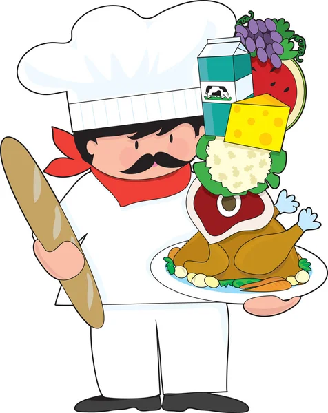 Chef Stack — Stock Vector