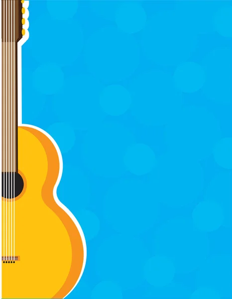 Telaio per chitarra — Vettoriale Stock