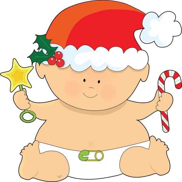 Baby Christmas — Stock Vector