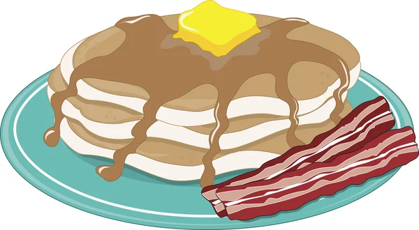 Bacon de crêpes — Image vectorielle