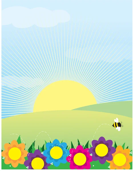 Spring Background — Stock Vector