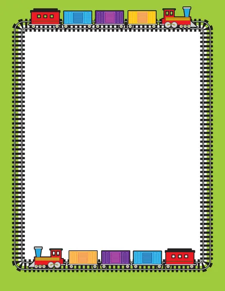 Frontera del tren — Archivo Imágenes Vectoriales