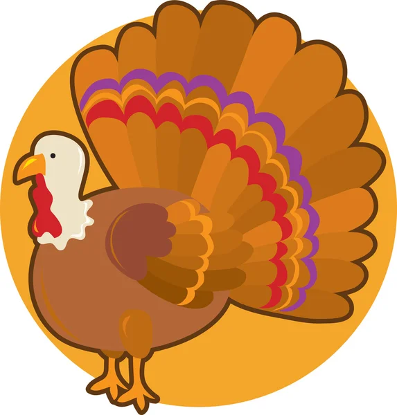 Thanksgiving kalkoen — Stockvector
