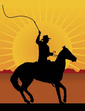 Horseman with Whip clipart