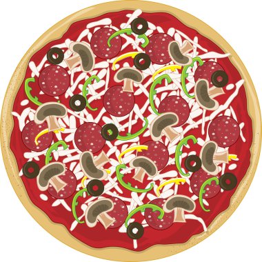 Pizza Whole clipart