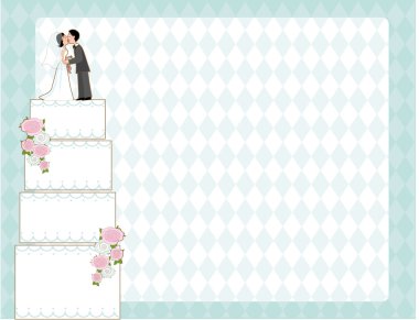 Wedding Cake Invite clipart