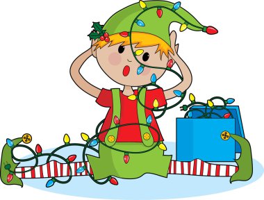 Elf Lights clipart