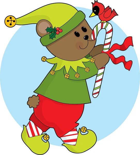 Christmas Bear — Stock Vector
