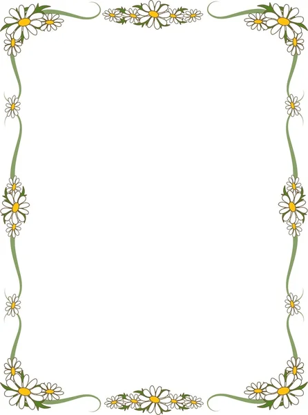 Frontière de Daisy — Image vectorielle