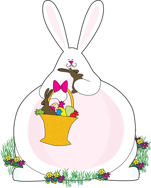 Fett bunny — Stock vektor