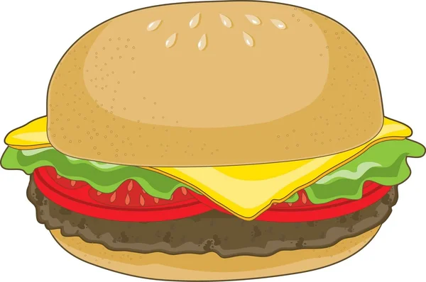 Гамбургер — стоковий вектор