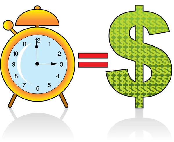 Čas jsou peníze. — Stockový vektor