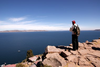 Taquile Island, titicaca Gölü, peru