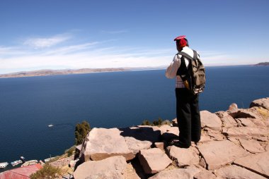Taquile Island, titicaca Gölü, peru