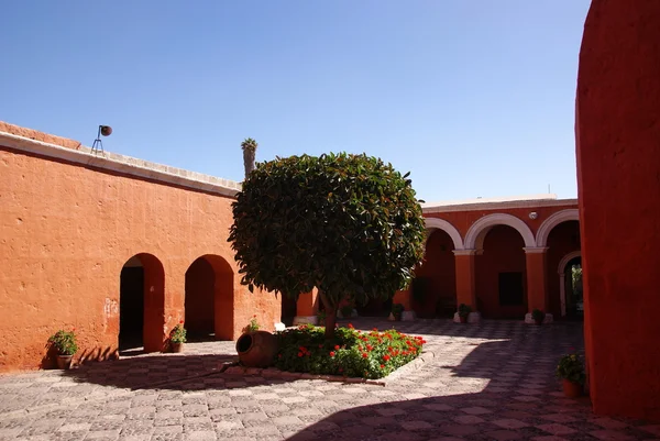 Areguipa の修道院を花します。 — ストック写真