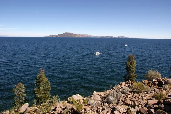 Taquile island, Titicacasjön, peru — Stockfoto