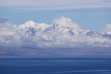 Mount Illimani, Isla del Sol, Bolivia clipart