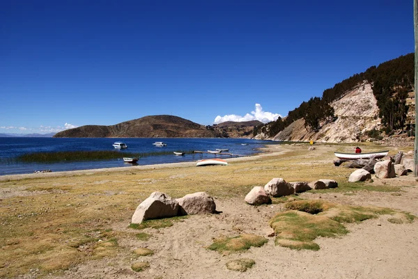 Isla del sol, Titicaca lake, Bolivia — Stock Photo, Image
