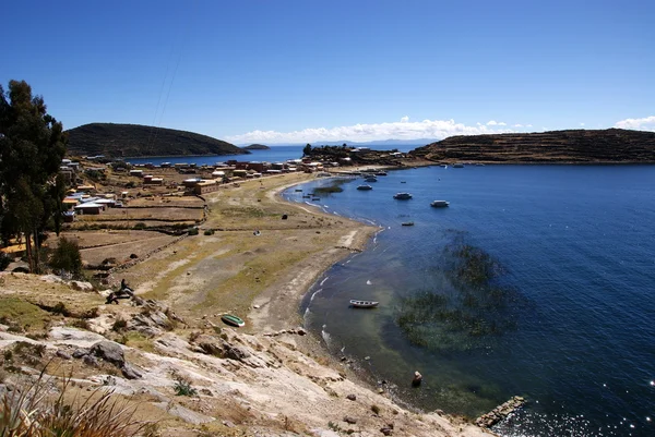 Исла-дель-Соль, озеро Титикака, Боливия — стоковое фото