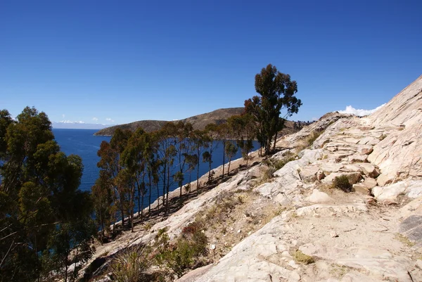 Isla del Sol, Titicacasee, Bolivien — Stockfoto
