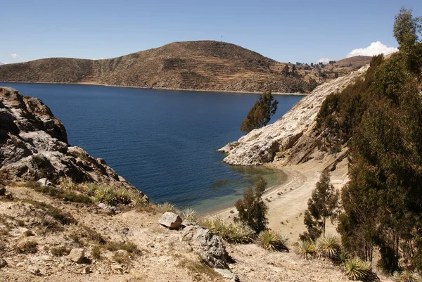 Isla del Sol, Titicaca-tó, Bolívia — Stock Fotó