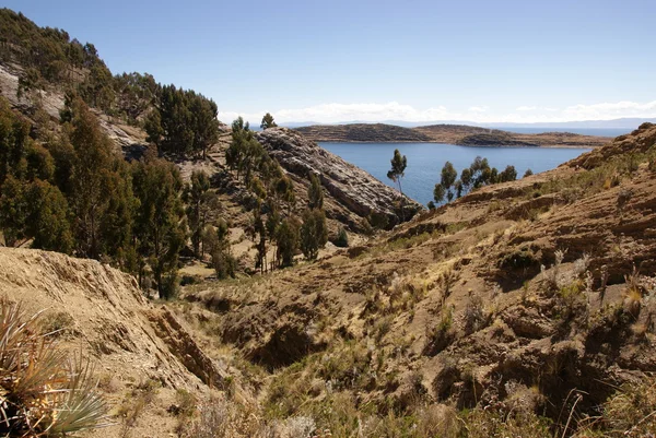 Isla del Sol, Titicaca-tó, Bolívia — Stock Fotó