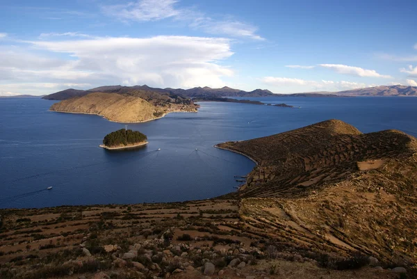 Isla del sol, Titicacameer, bolivia — Stockfoto